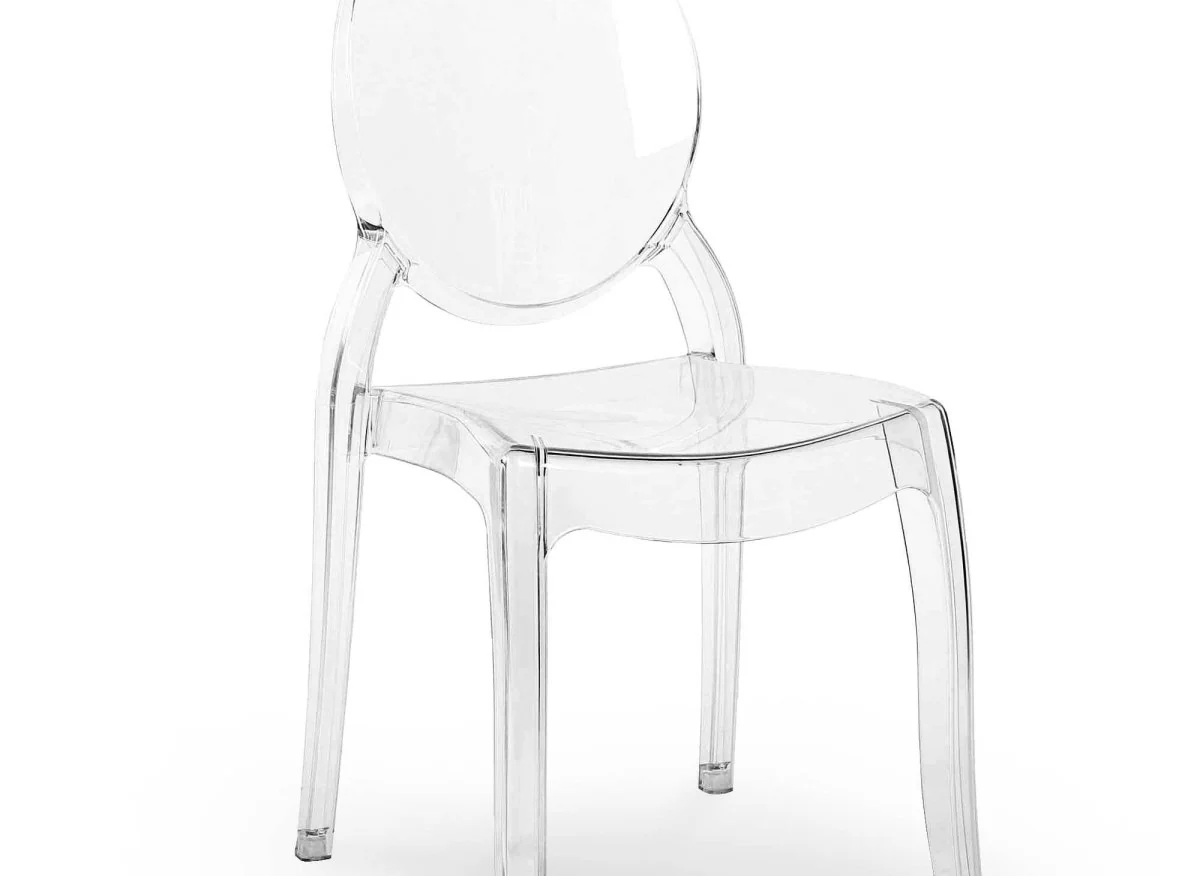 Lot de 4 chaises design en plexi transparent TOLGA - Image 9