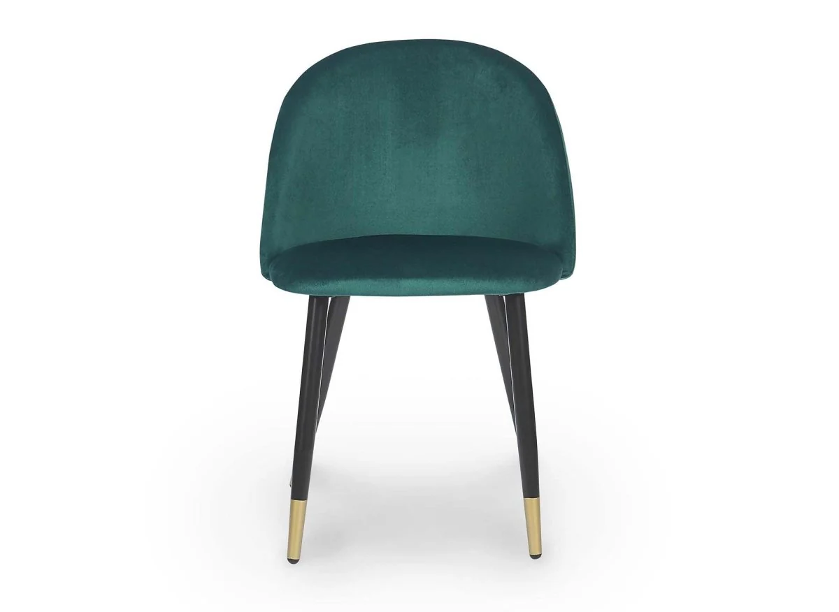 Lot de 4 chaises design en velours vert LYDIA - Image 3