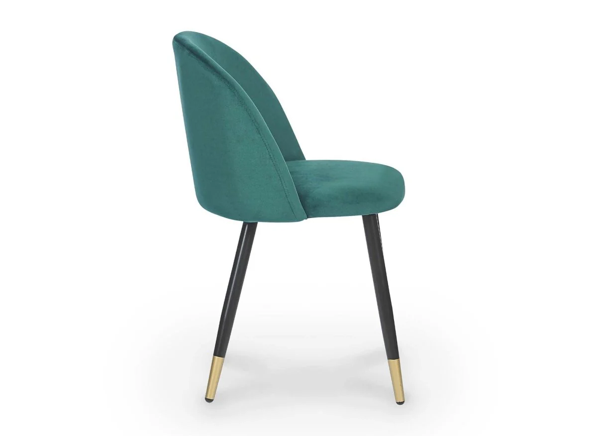 Lot de 4 chaises design en velours vert LYDIA - Image 6