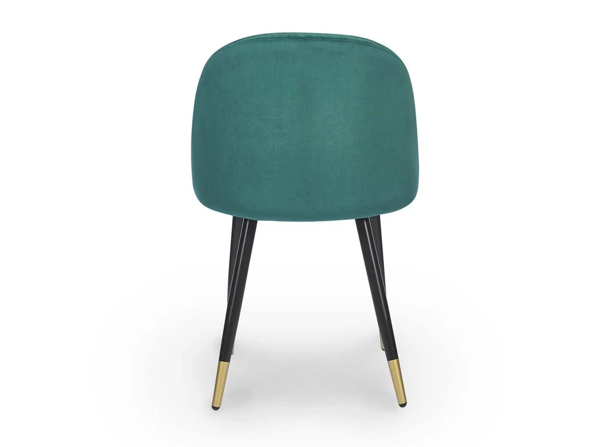Lot de 4 chaises design en velours vert LYDIA - Image 7