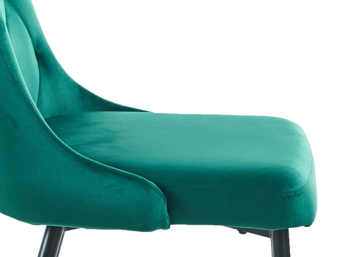Lot de 4 chaises design en velours vert OLVEA - Image 9