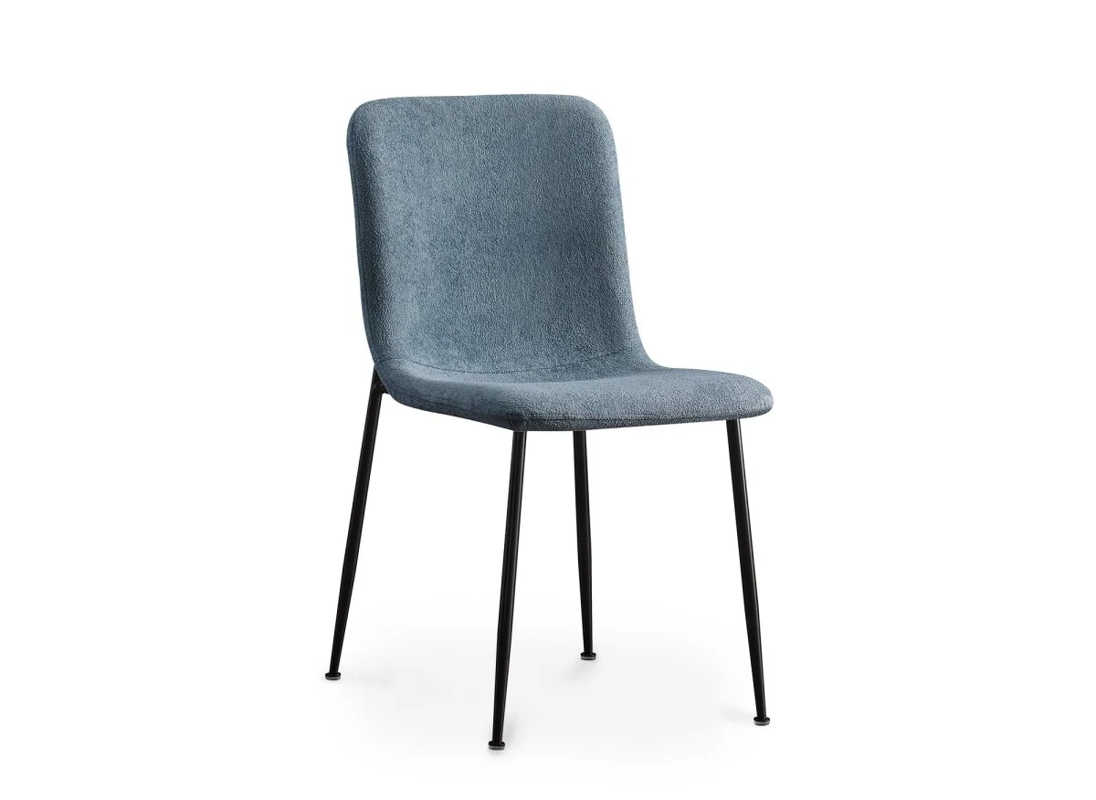 Lot de 4 chaises en tissu bleu CHERYL - Image 4