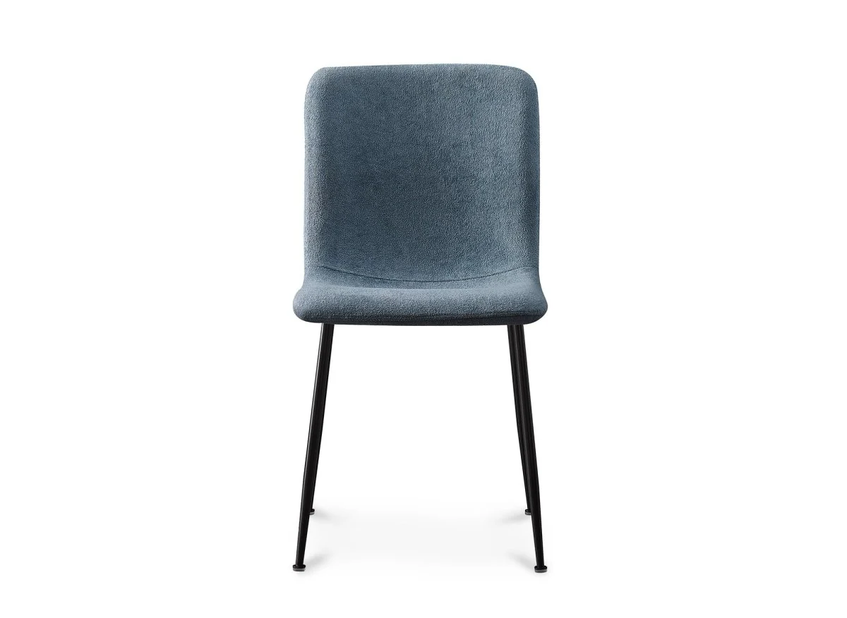 Lot de 4 chaises en tissu bleu CHERYL - Image 5