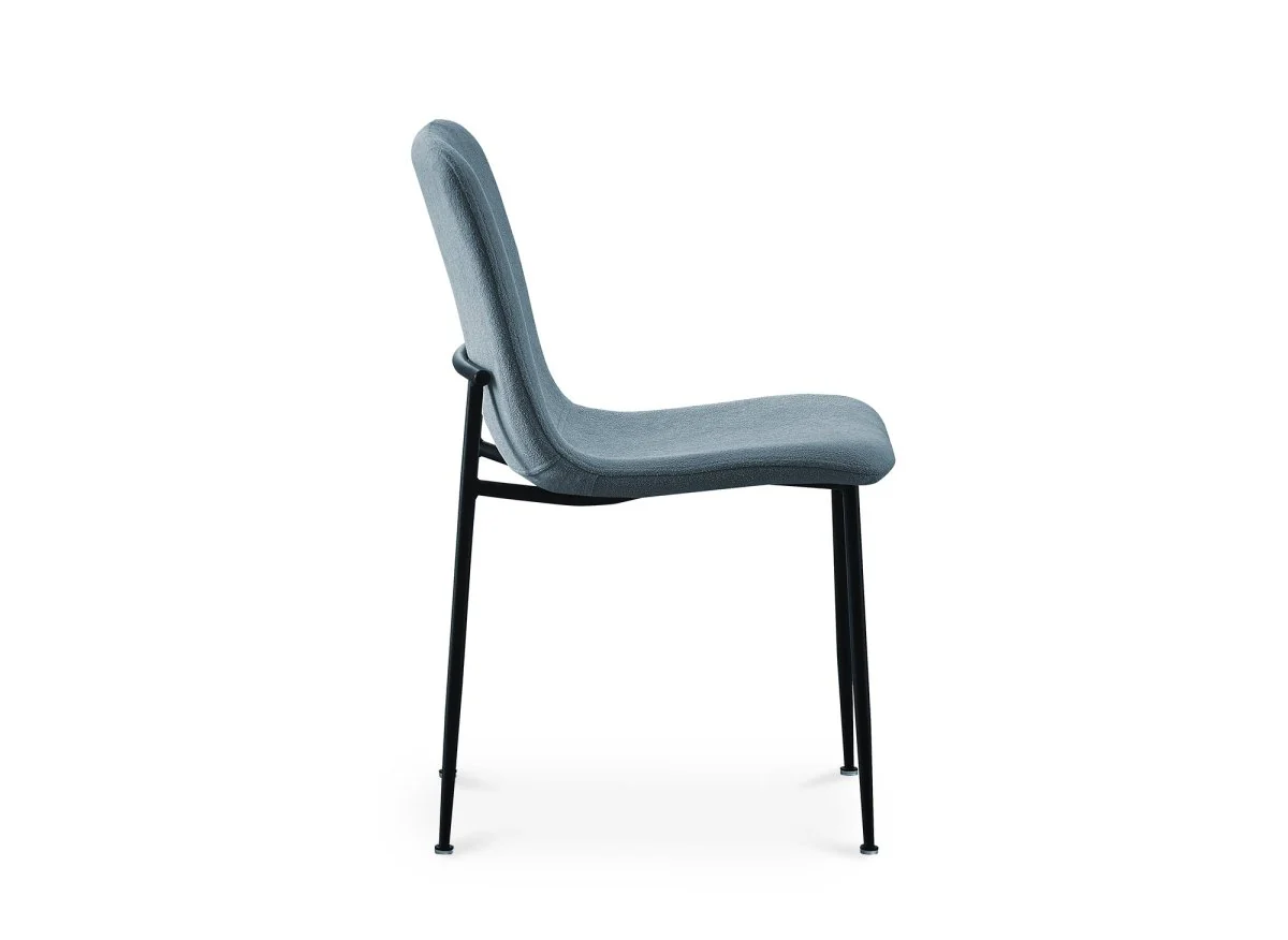 Lot de 4 chaises en tissu bleu CHERYL - Image 6