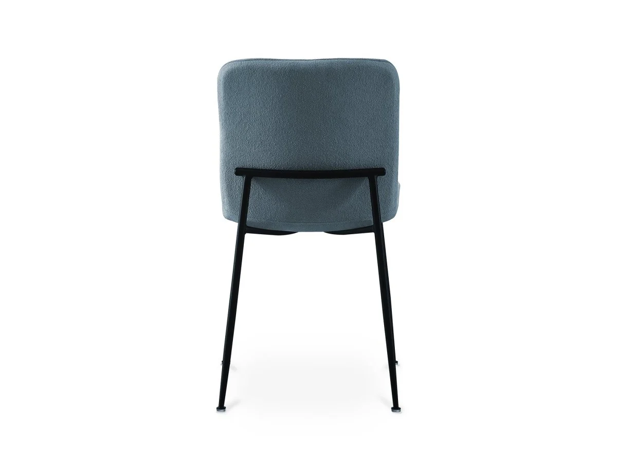Lot de 4 chaises en tissu bleu CHERYL - Image 7