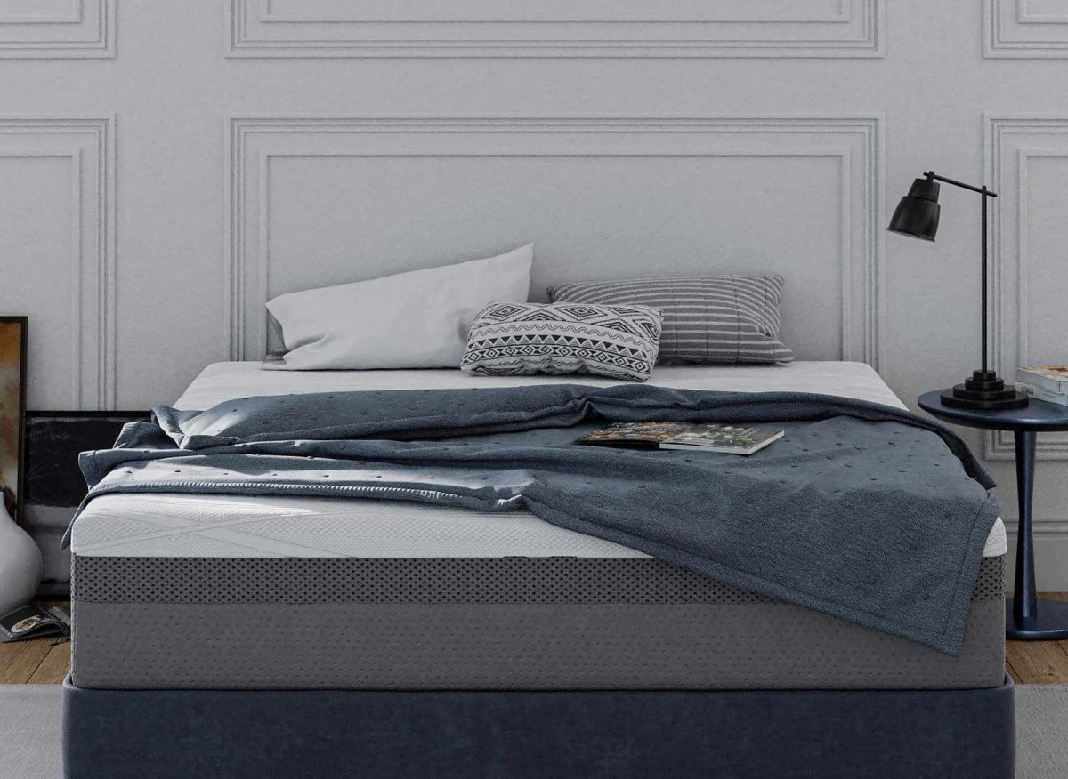 Matelas HYBRID 140 x 190 cm ressorts ensachés et mémoire de forme épaisseur 26 cm - Image 7