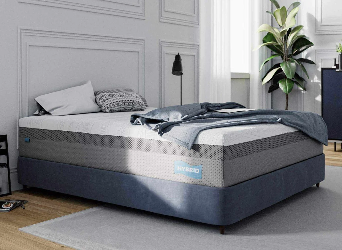 Matelas HYBRID 160 x 200 cm ressorts ensachés et mémoire de forme épaisseur 26 cm - Image 5