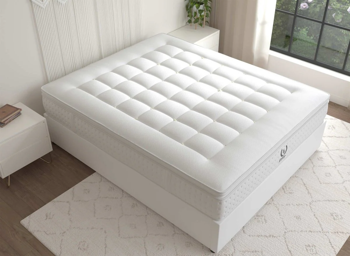 Matelas hybride mousse mémoire en gel et ressorts ensachés 160 x 200 cm épaisseur 31 cm SERENA - Image 3
