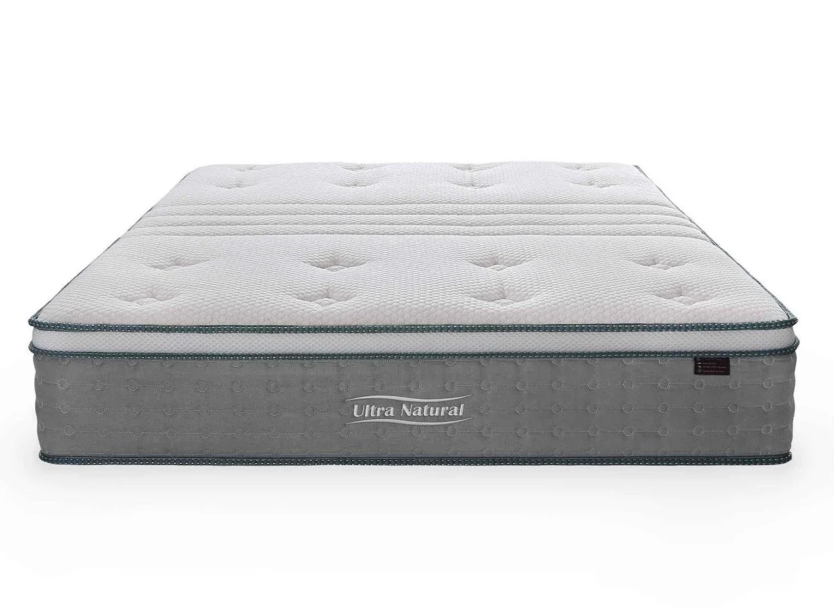 Matelas hybride NATURAL 140 x 190 cm ressorts ensachés et soie épaisseur 29 cm - Image 7