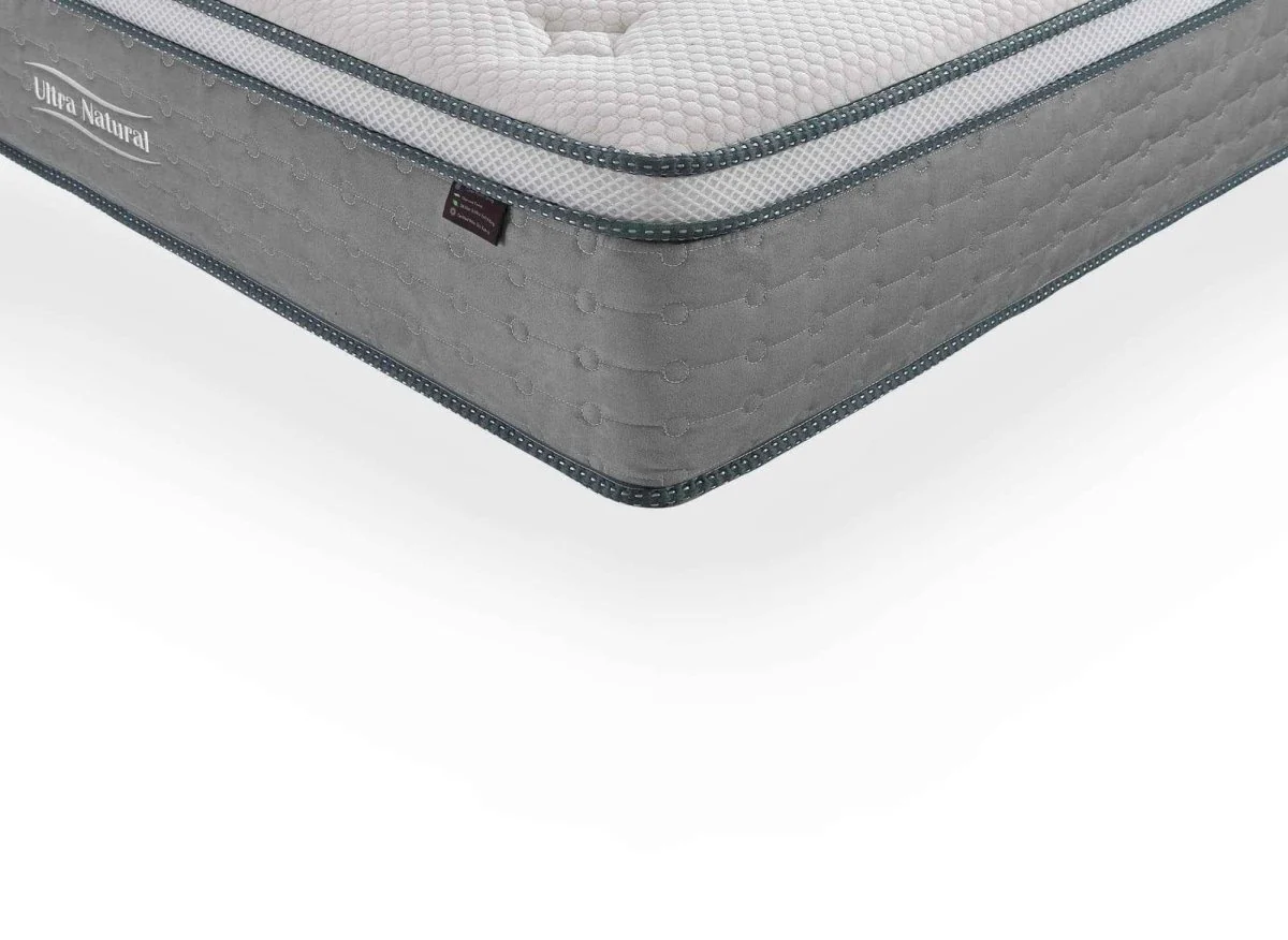 Matelas hybride NATURAL 180 x 200 cm ressorts ensachés et soie épaisseur 29 cm - Image 7
