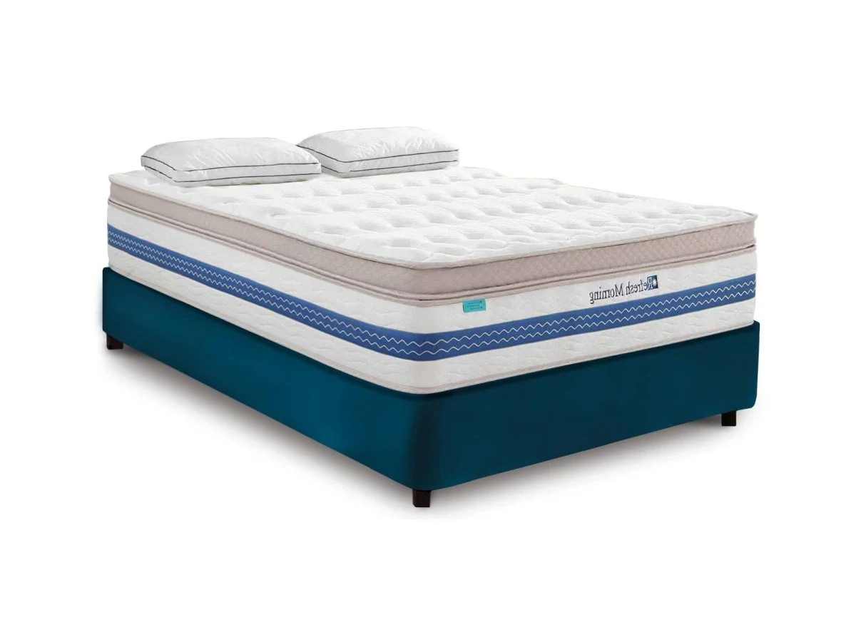 Matelas hybride REFRESH 140 x 190 cm ressorts ensachés et mémoire de forme épaisseur 32 cm - Image 2