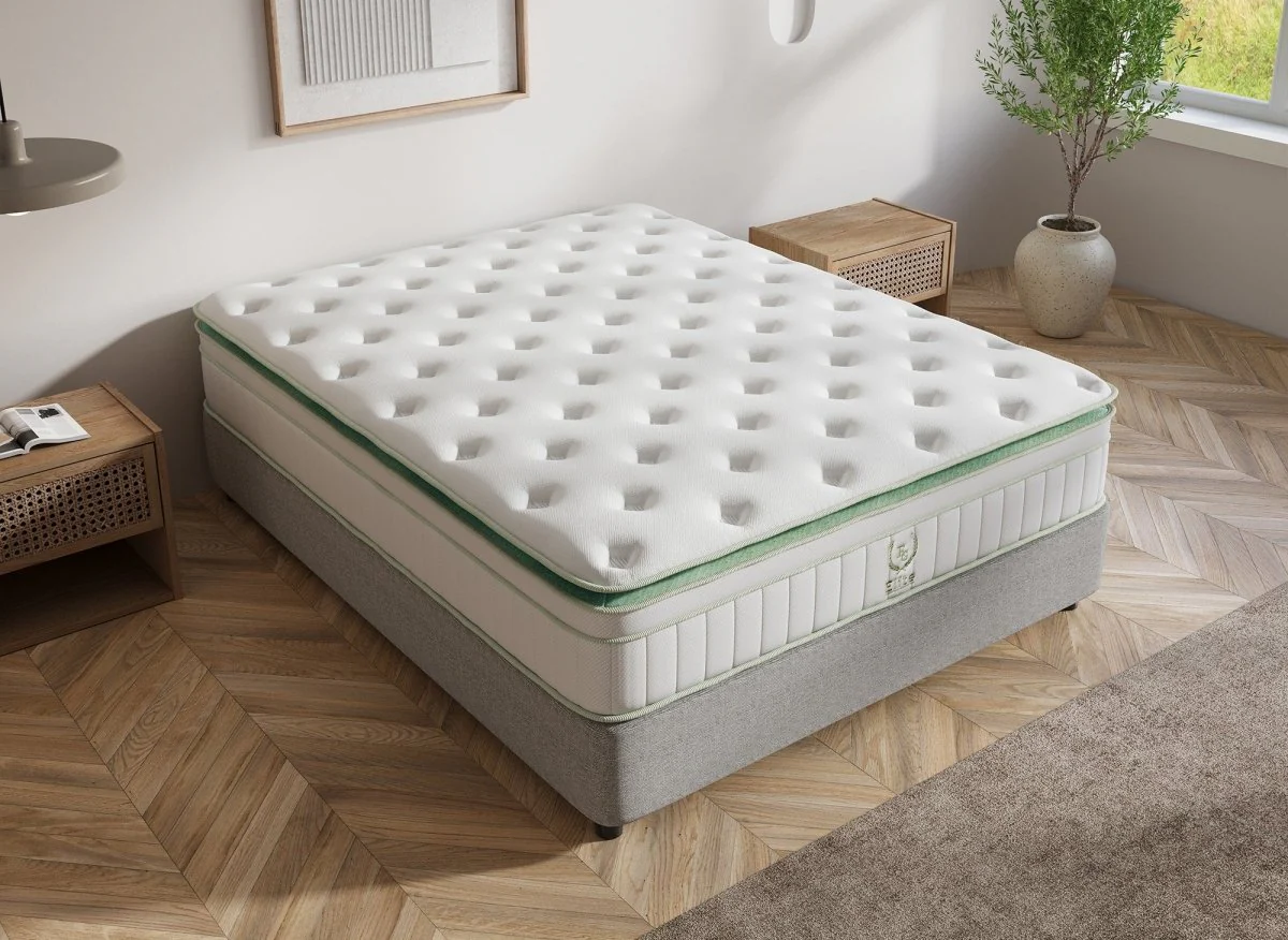 Matelas hybride ressorts ensachés 140 x 190 cm épaisseur 34 cm OSCAR