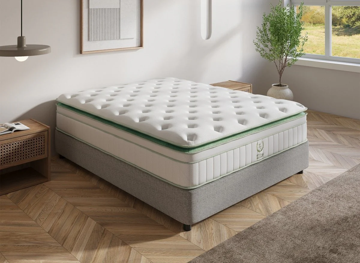 Matelas hybride ressorts ensachés 140 x 190 cm épaisseur 34 cm OSCAR - Image 2
