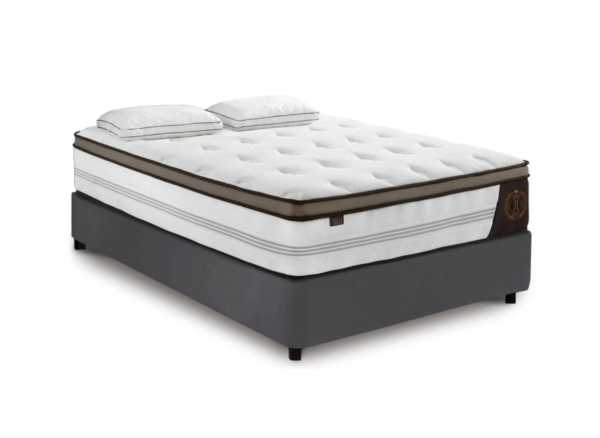 Matelas hybride ROYAL LUX 180 x 200 cm ressorts ensachés et mémoire de forme épaisseur 31 cm - Image 2