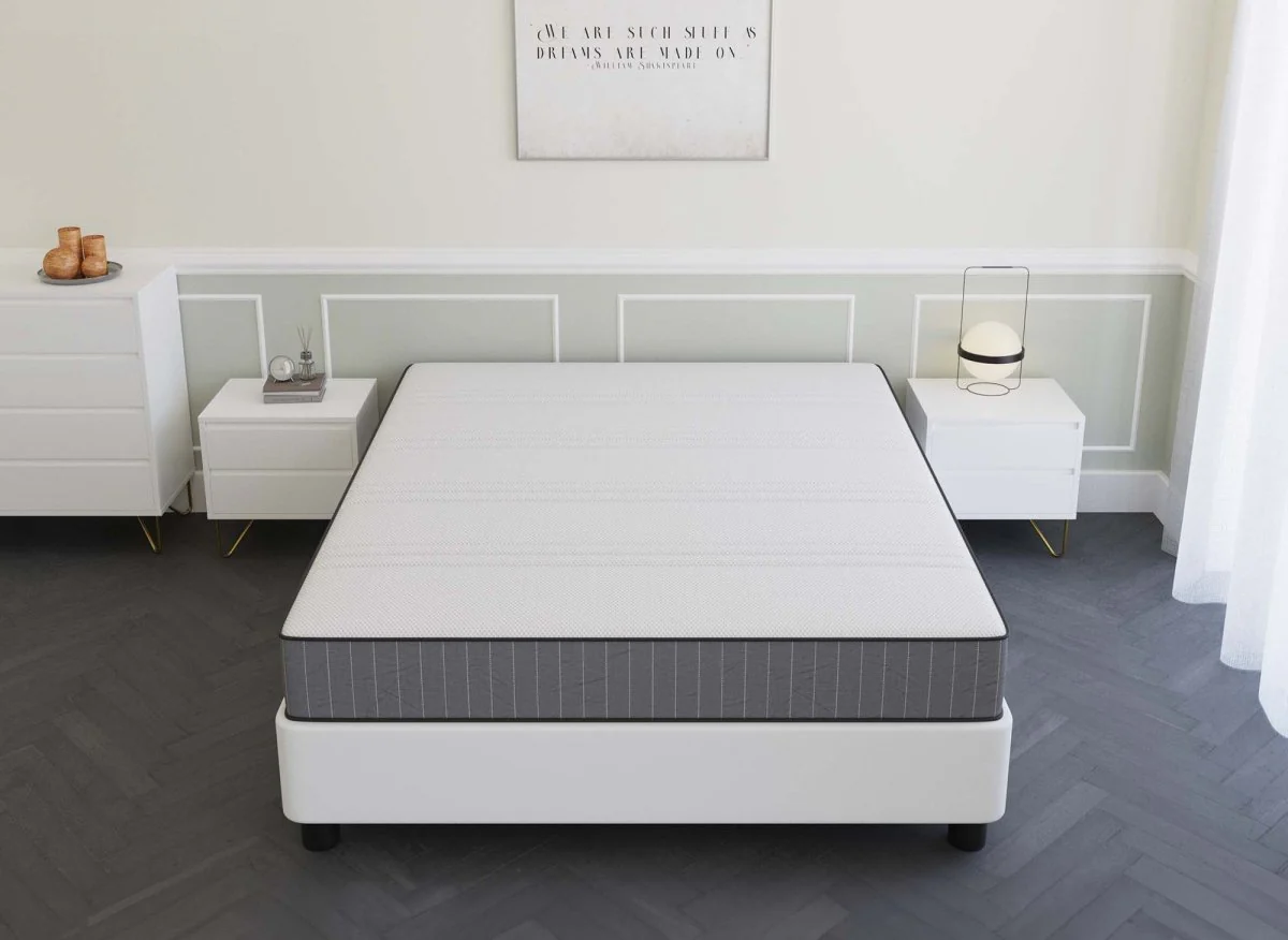 Matelas mousse 180 x 200 cm épaisseur 20 cm AWAN - Image 2