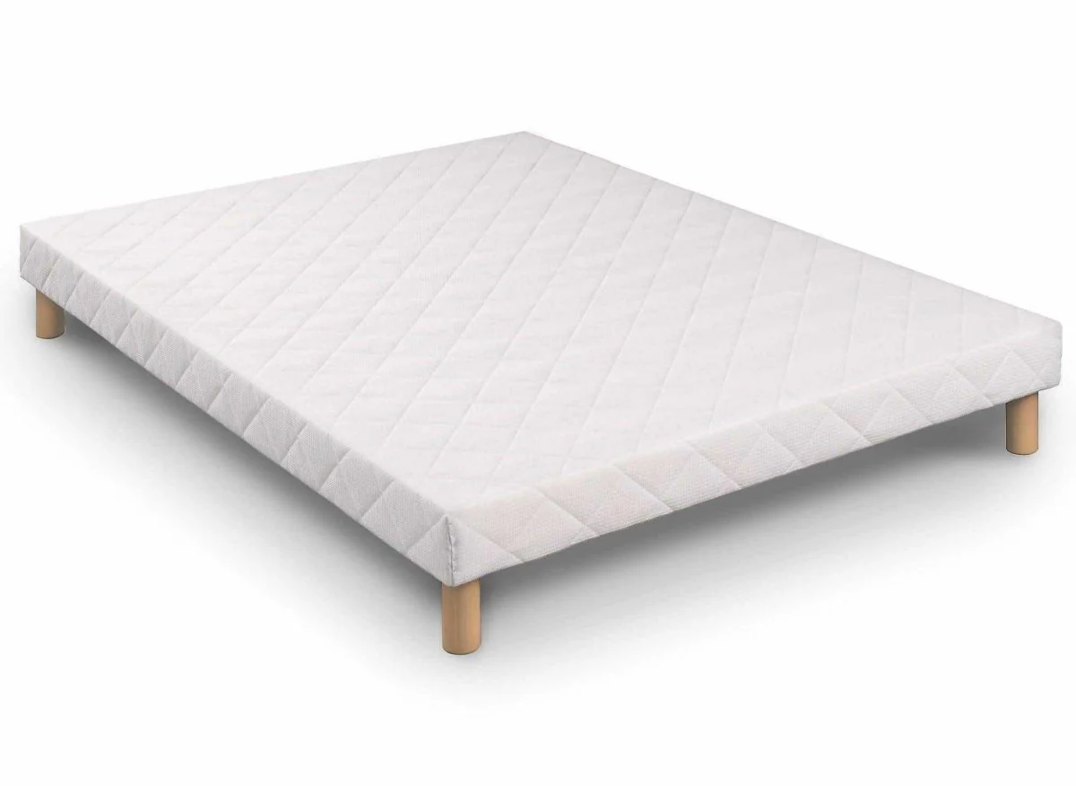 Sommier tapissier 140 x 190 cm + 4 pieds - Image 2