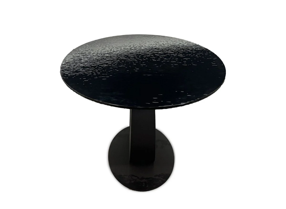 Table à manger en verre trempé noire 6-10 personnes CELIA - Image 7
