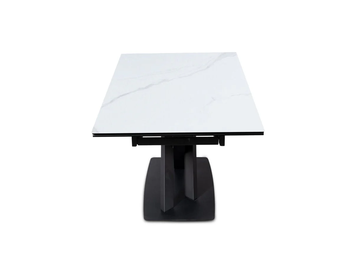 Table à manger extensible en céramique blanche 6-10 personnes ELEGANCE - Image 8