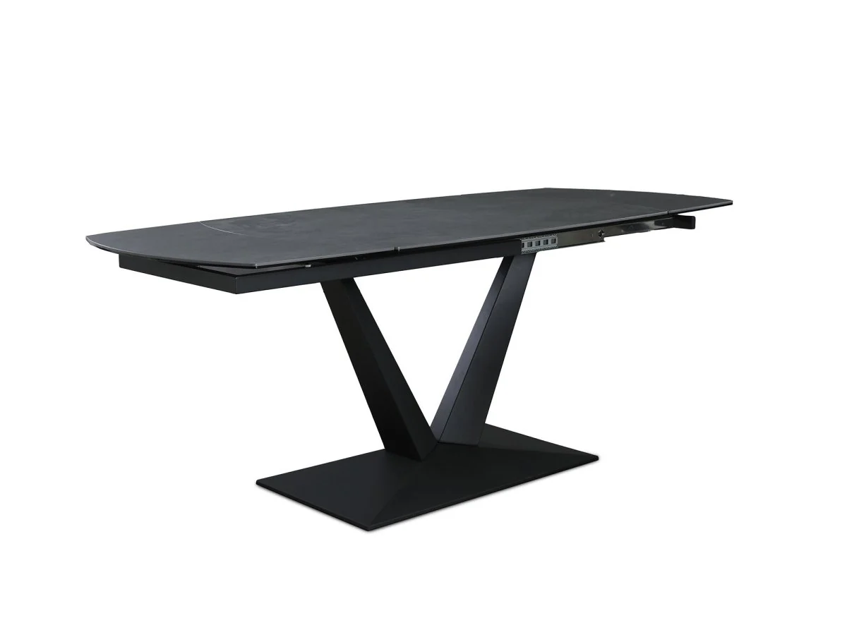 Table à manger extensible en céramique noire 6-8 personnes ELIAD - Image 4