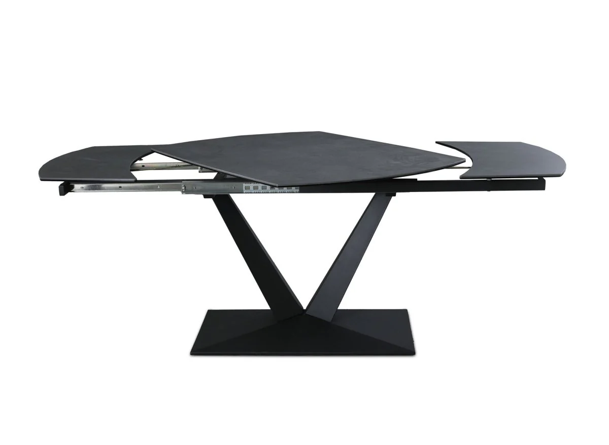 Table à manger extensible en céramique noire 6-8 personnes ELIAD - Image 5