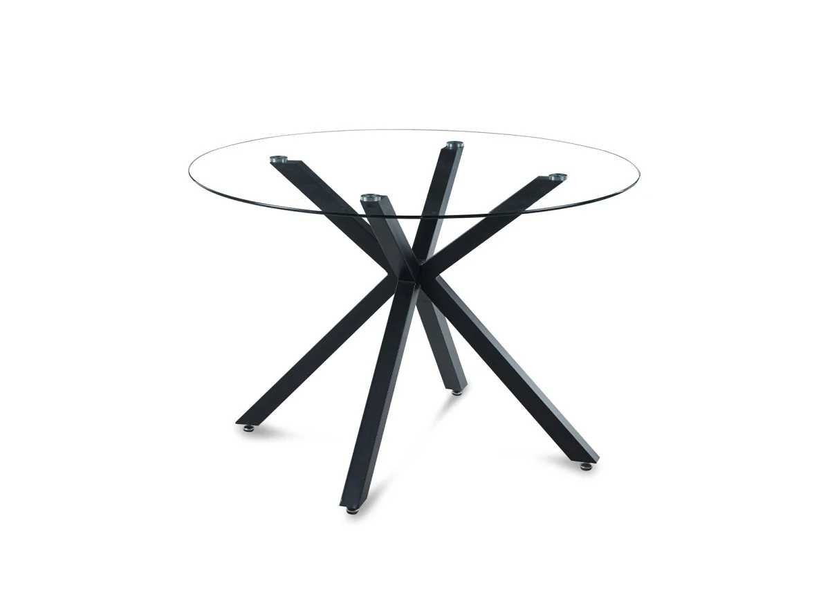 Table à manger ronde en verre CUBA - Image 4