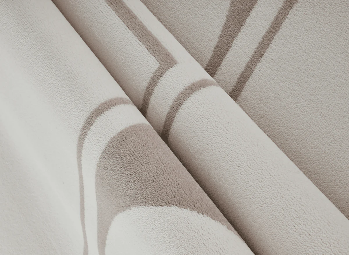 Tapis à formes géométriques beige et marron 200 x 290 cm SIENNA - Image 2