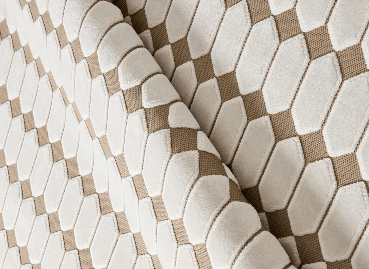Tapis beige à motifs hexagonal 200 x 290 cm KELVYN - Image 2