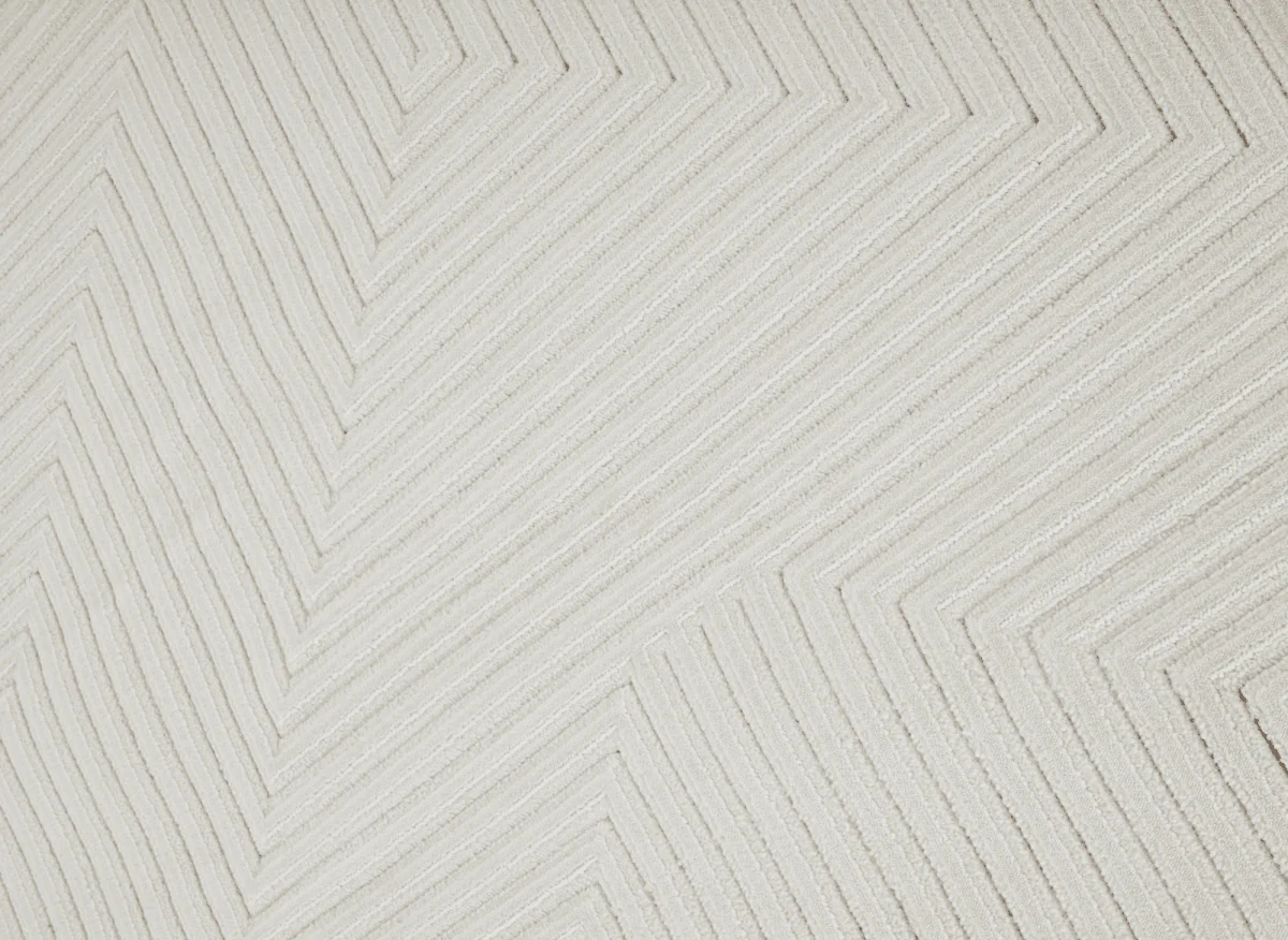 Tapis blanc écru à losanges beiges 160 x 230 cm ROUBY - Image 6