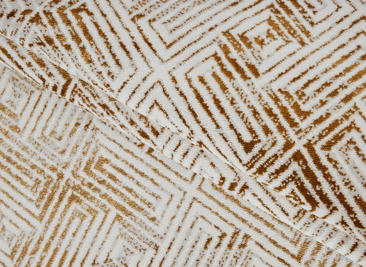 Tapis géométrique beige et marron 200 x 290 cm CARAMEL - Image 3