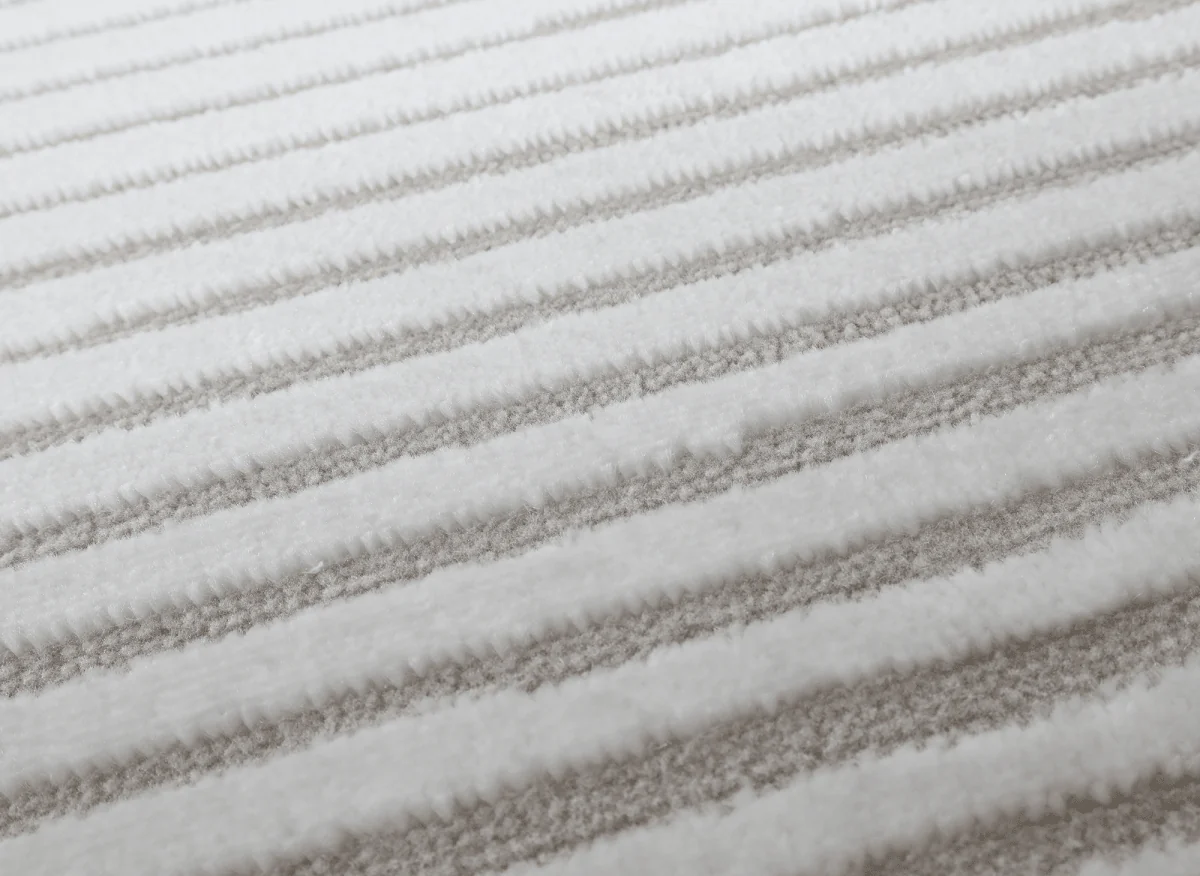 Tapis gris à lignes asymétriques 160 x 230 cm VENISE - Image 10