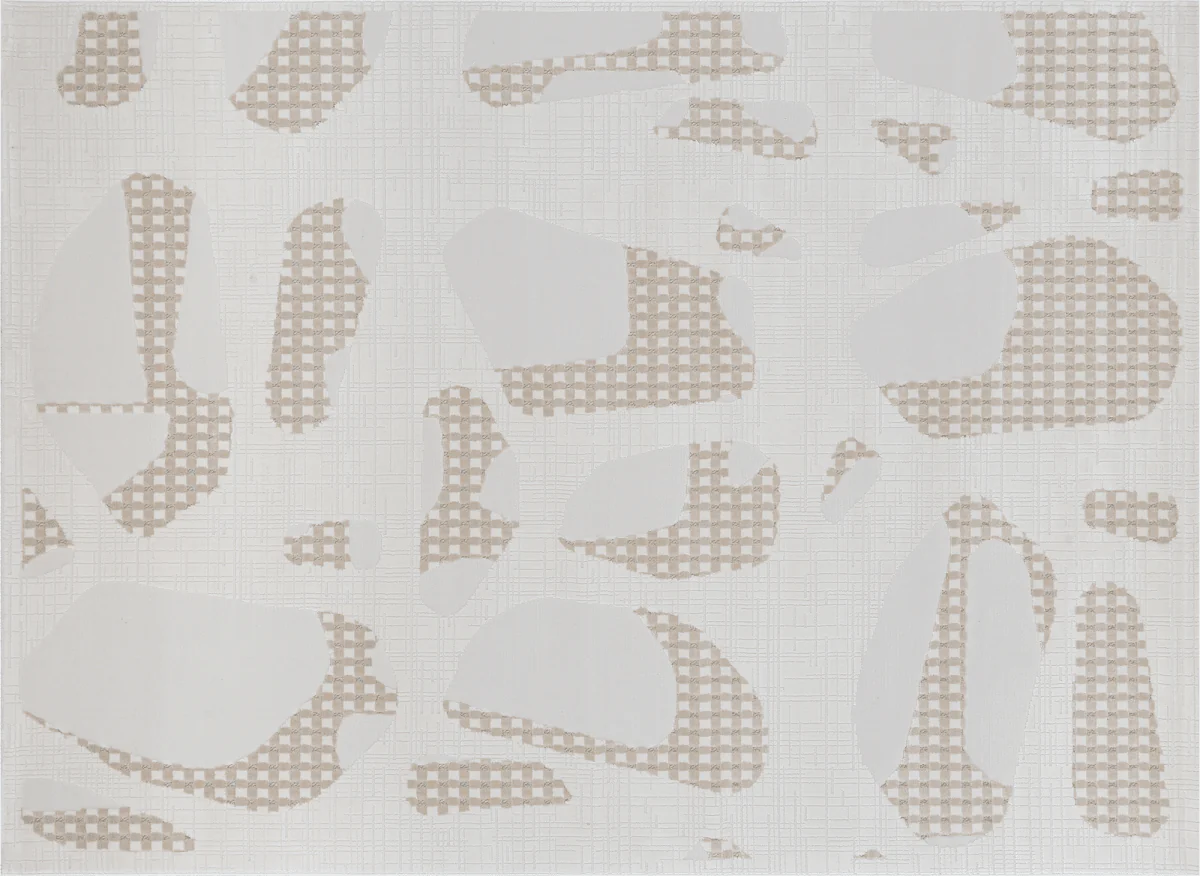 Tapis beige à motifs 200 x 290 cm BRUME