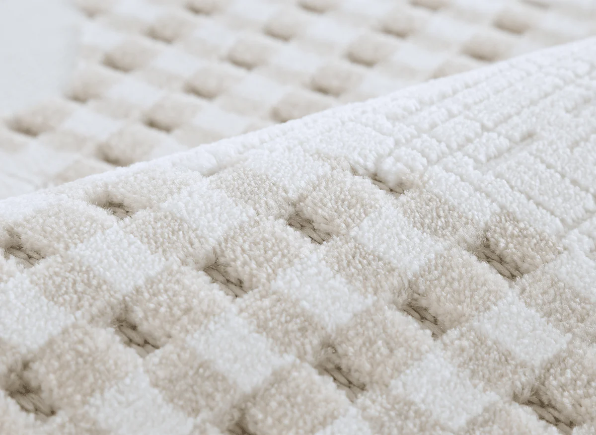 Tapis beige à motifs 200 x 290 cm BRUME - Image 6