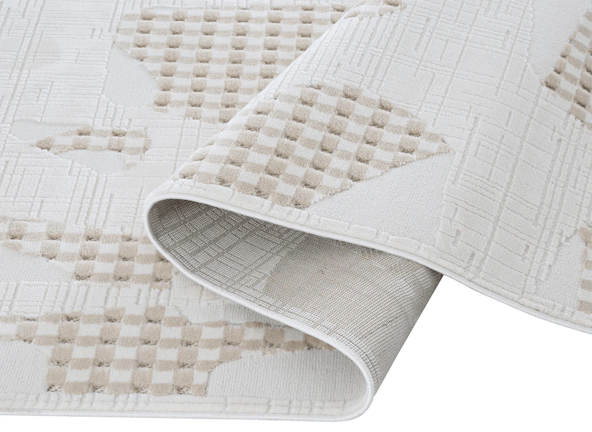 Tapis beige à motifs 200 x 290 cm BRUME - Image 7