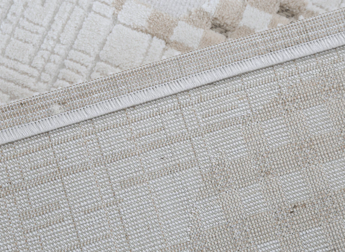 Tapis beige à motifs 200 x 290 cm BRUME - Image 8