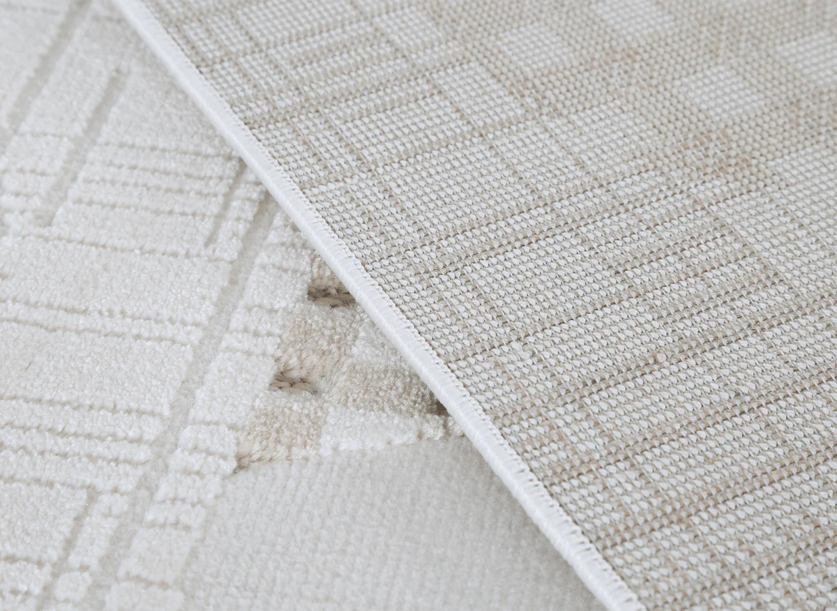 Tapis beige à motifs 200 x 290 cm BRUME - Image 9