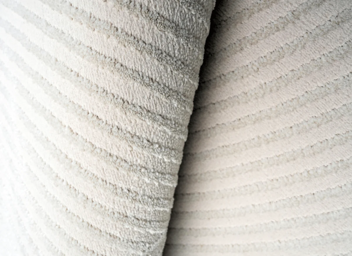 Tapis gris à motifs circulaires 160 x 230 cm NOLOCO - Image 2