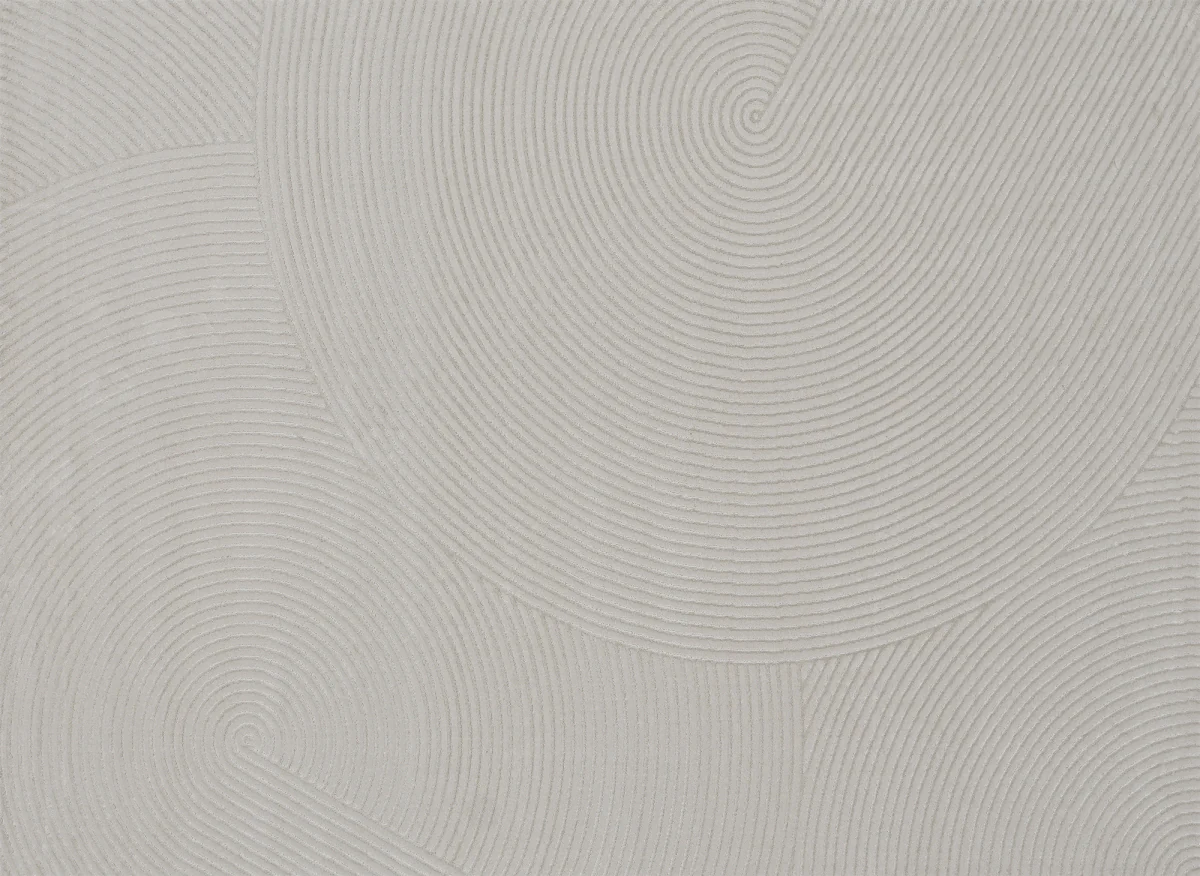 Tapis gris à motifs circulaires 200 x 290 cm NOLOCO