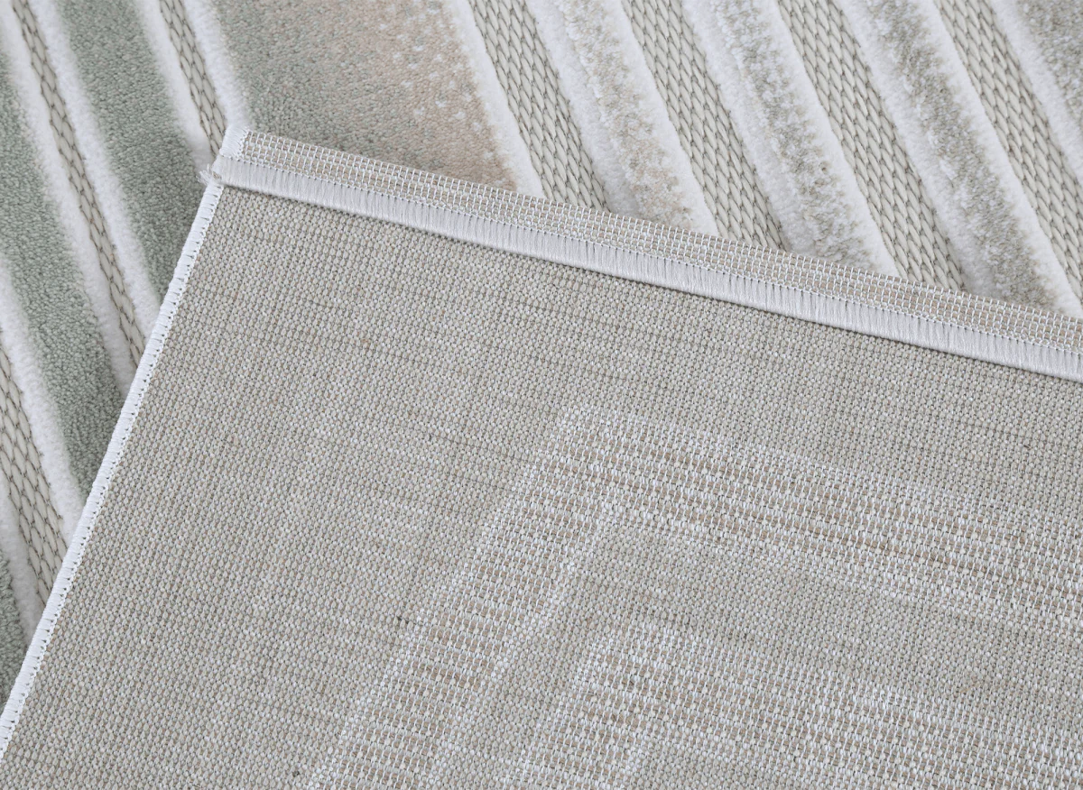 Tapis gris à motifs de lignes 160 x 230 cm PERTONA - Image 9