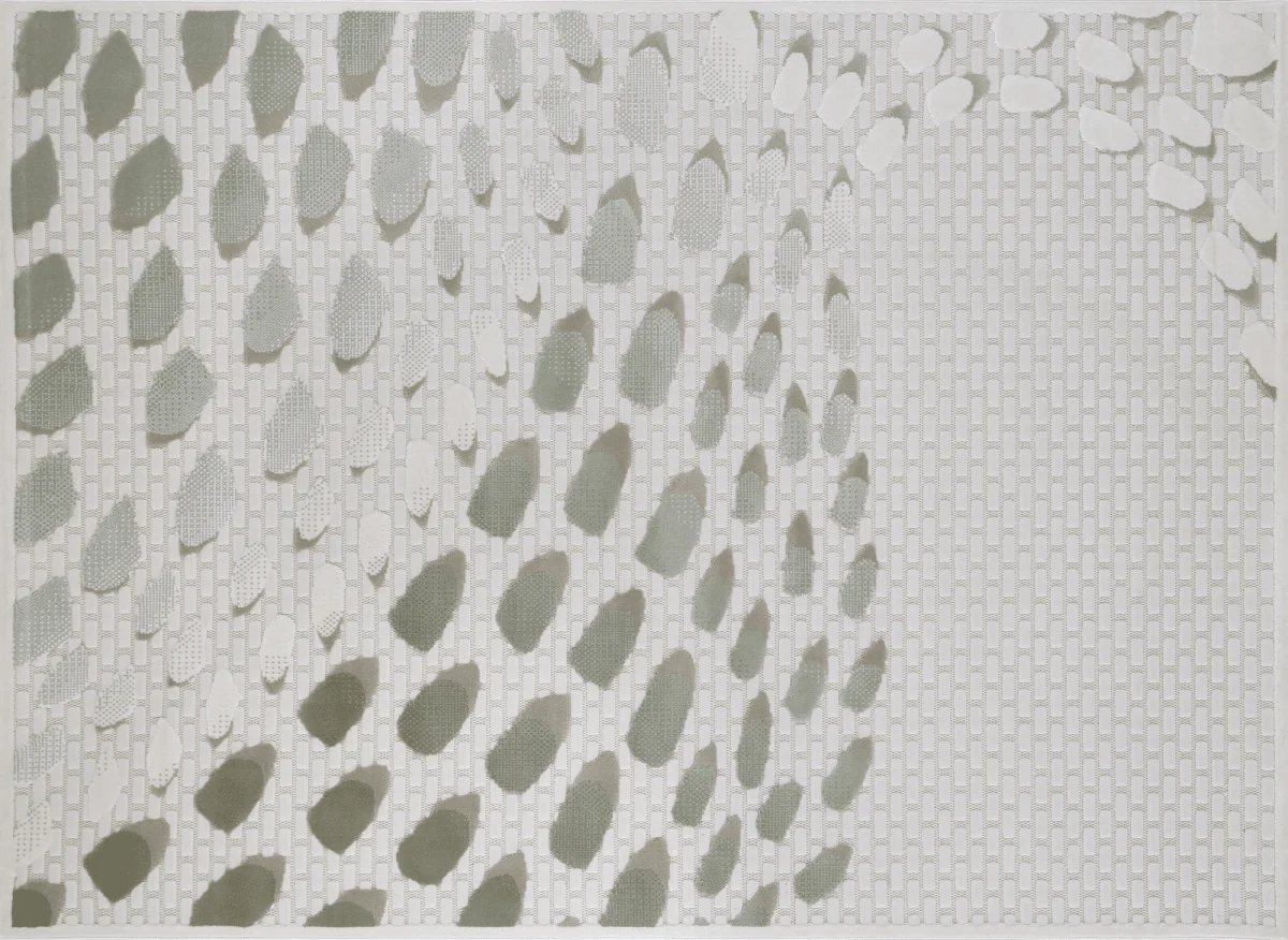 Tapis gris à motifs écailles 160 x 230 cm OLERA