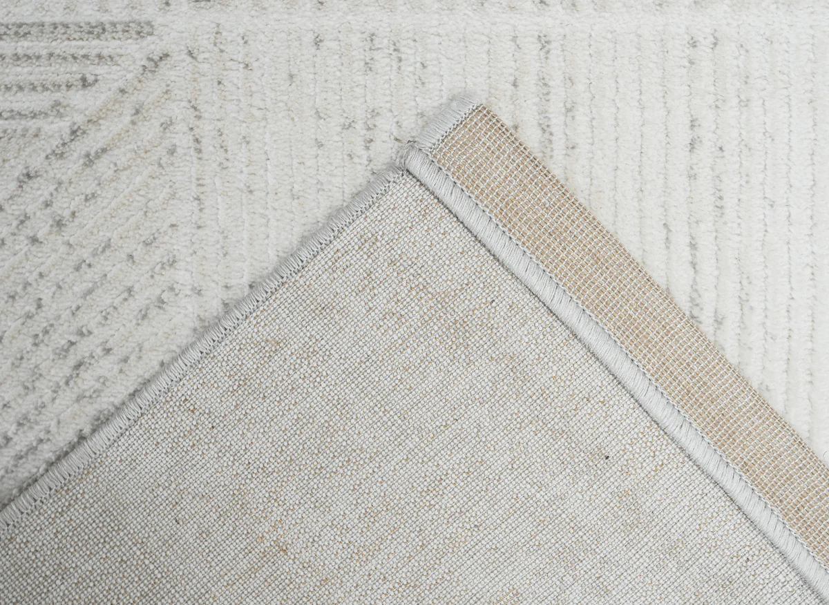 Tapis gris à motifs géométriques 200 x 290 cm BALSA - Image 3