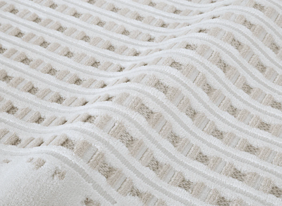 Tapis gris et taupe à motifs graphique 160 x 230 cm SIRMA - Image 2