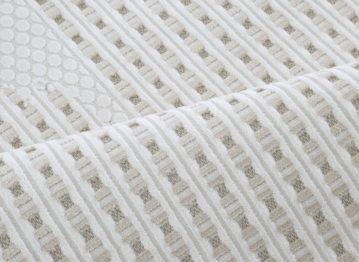 Tapis gris à motifs graphique 200 x 290 cm SIRMA - Image 6