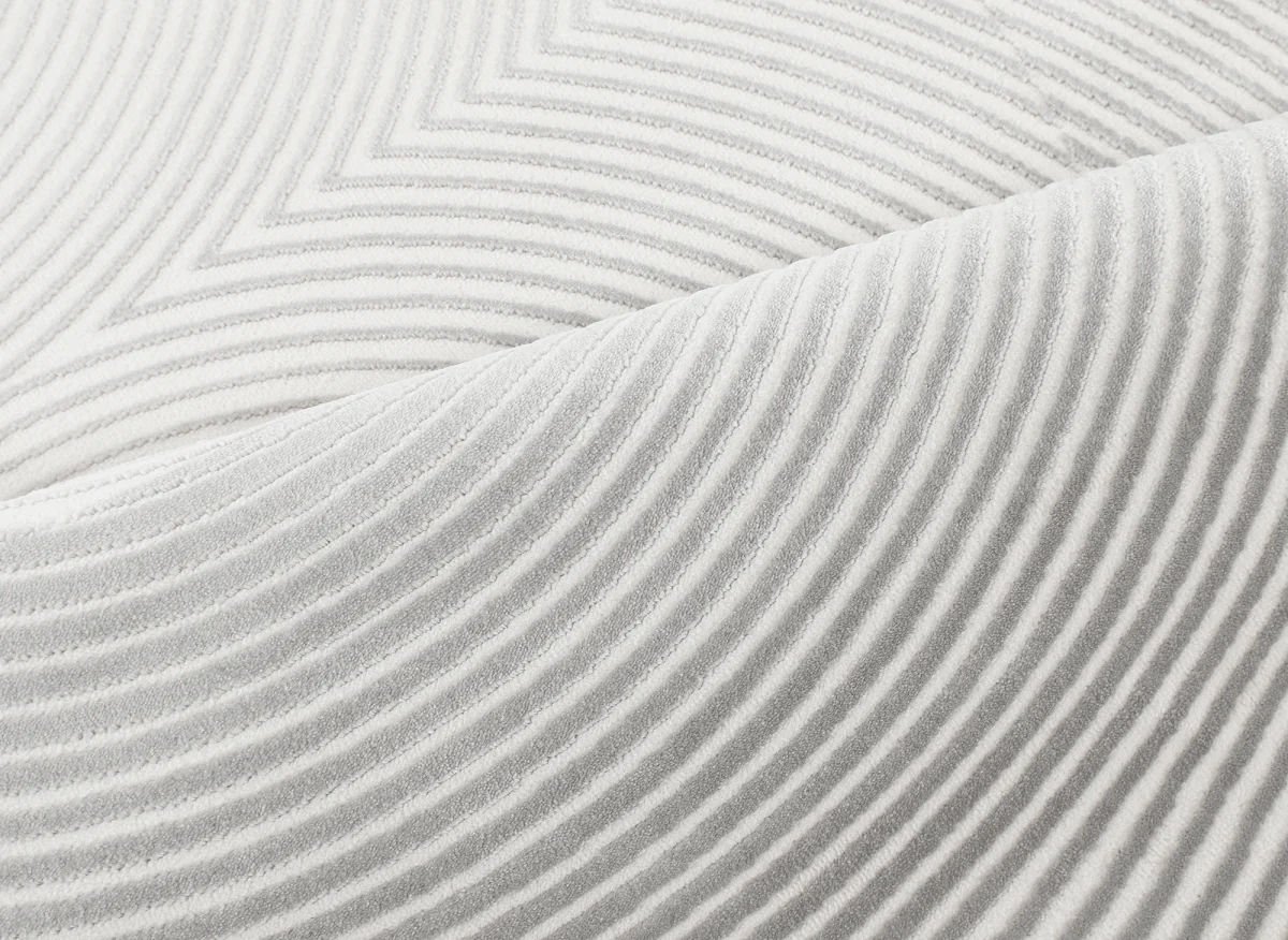 Tapis gris à motifs ronds 200 x 290 cm UTAH - Image 7
