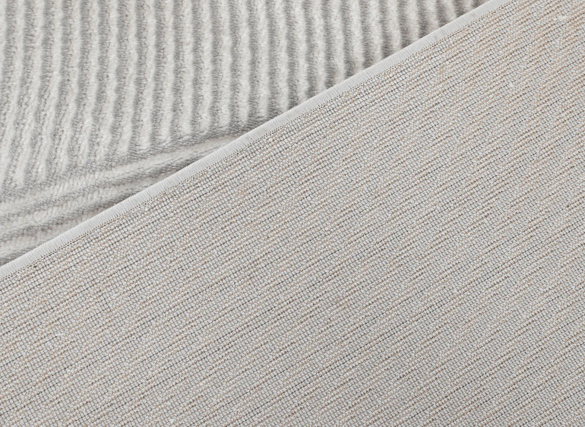 Tapis gris à motifs vague 200 x 290 cm KANSAS - Image 7