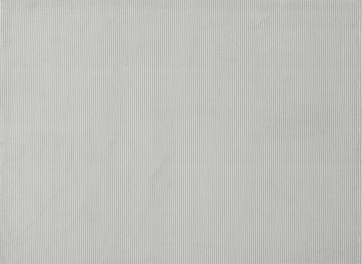 Tapis gris à rayures 160 x 230 cm CLEO