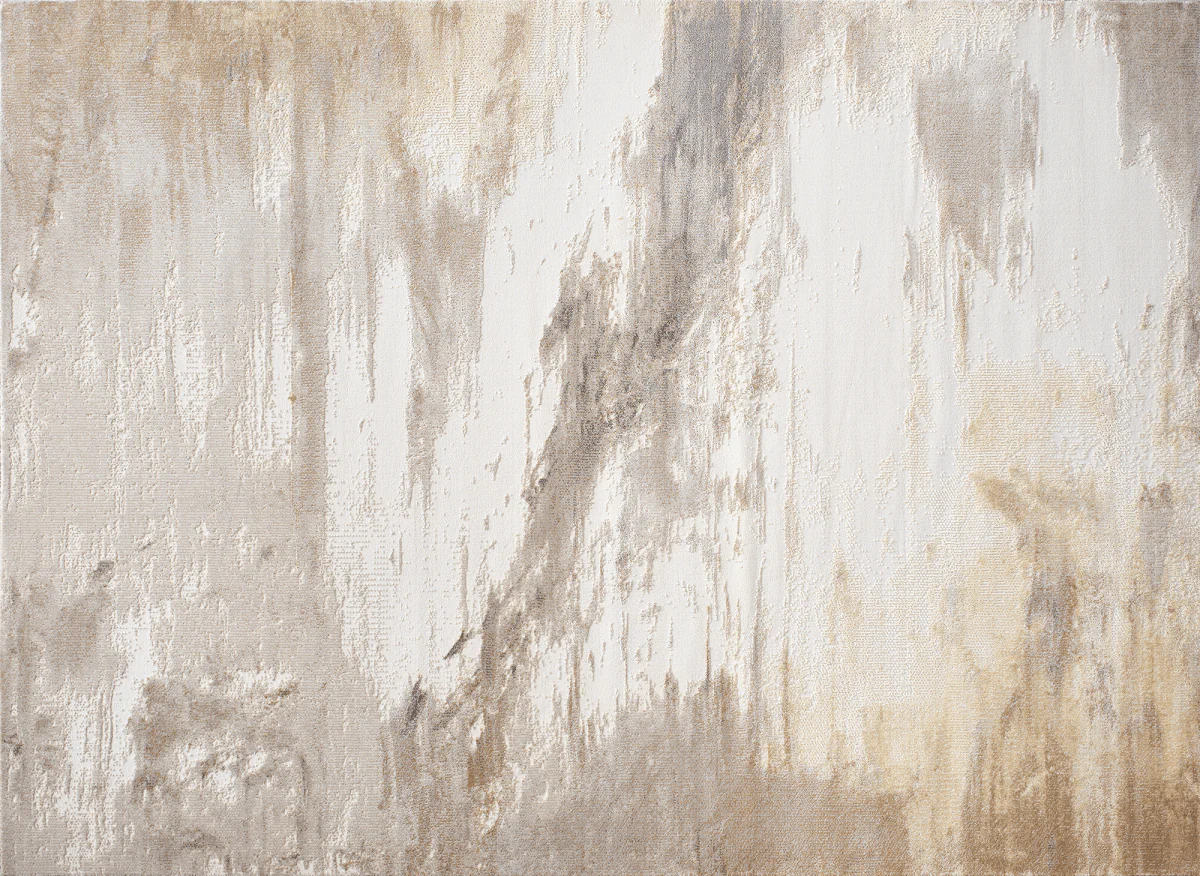 Tapis gris et beige à motifs 160 x 230 cm PISE