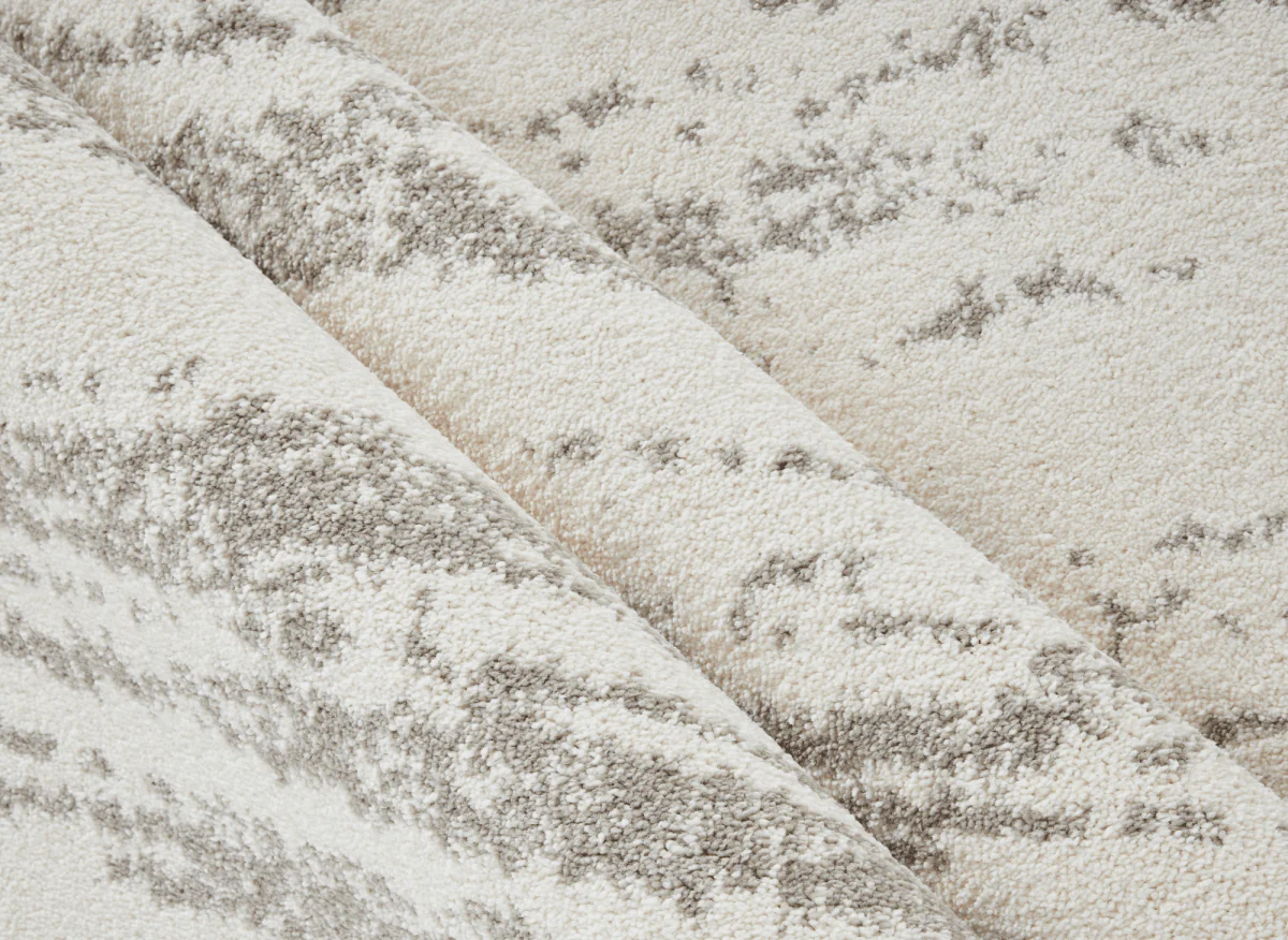 Tapis strié beige et gris 160 x 230 cm NOEA - Image 2