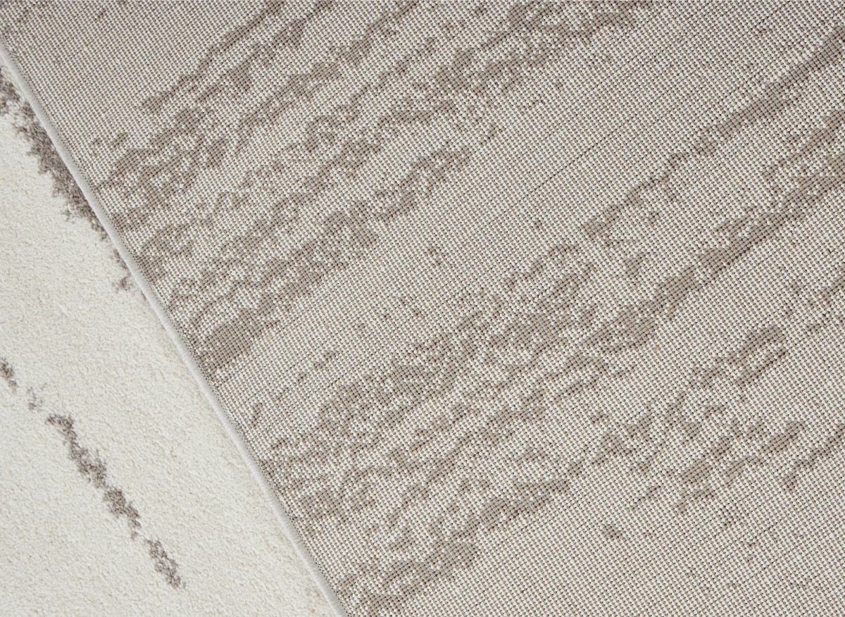 Tapis strié beige et gris 160 x 230 cm NOEA - Image 5