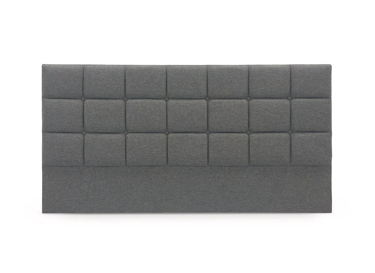 Tête de lit en tissu gris design 160 cm ALVERA - Image 2