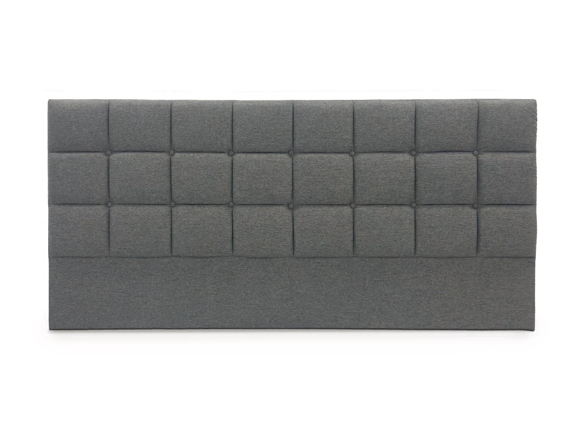 Tête de lit en tissu gris design 180 cm ALVERA - Image 2